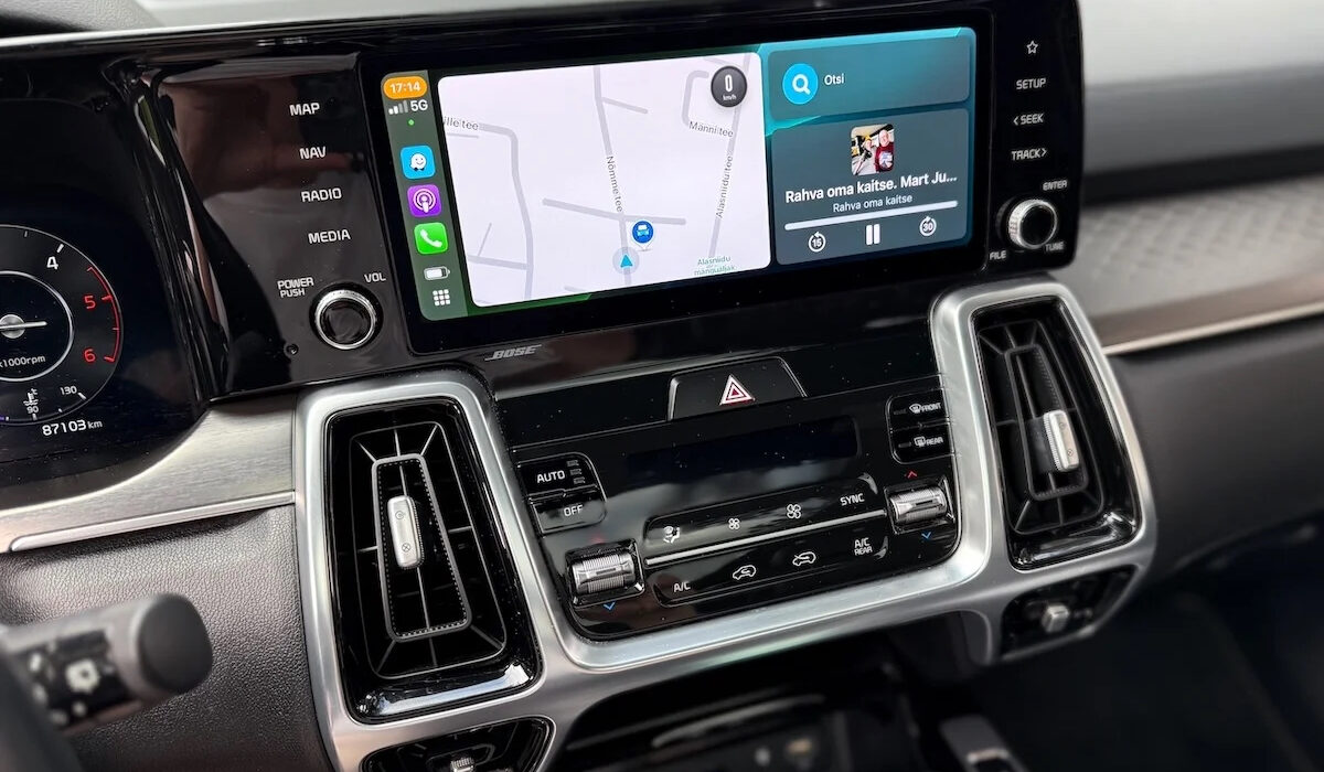 Nuticas Carplay ekraan autos